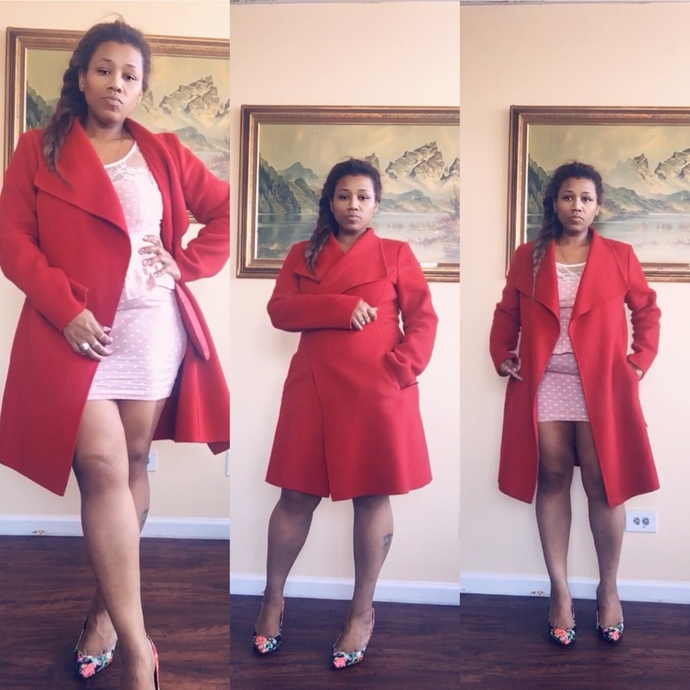 Rare find Beautiful red Banana Republic Coat